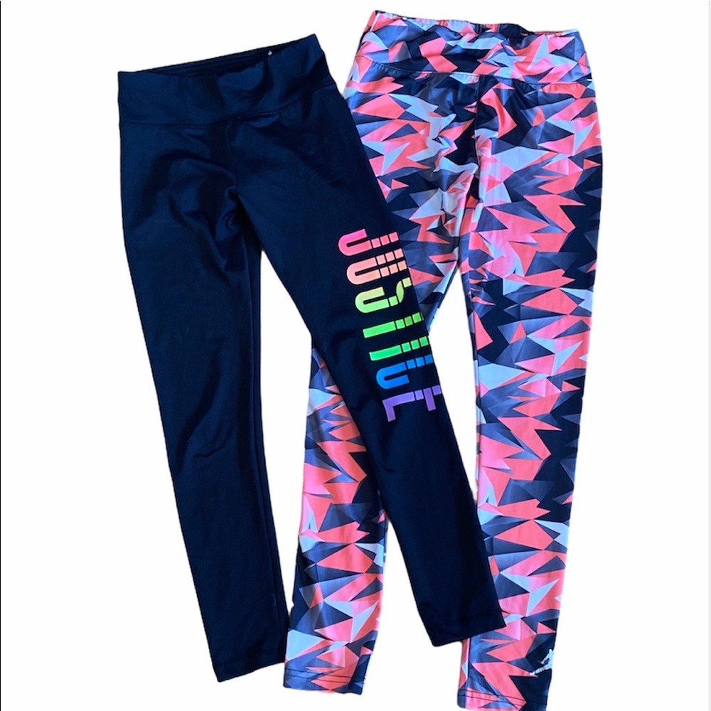 💛2 pairs of 10/12 dri fit legging justice & Jorda